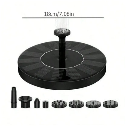 Waterfall Fountain Mini Solar Water Fountain Pool Pond Garden Decoration Outdoor Bird Bath Solar Powered Fountain Floating Water