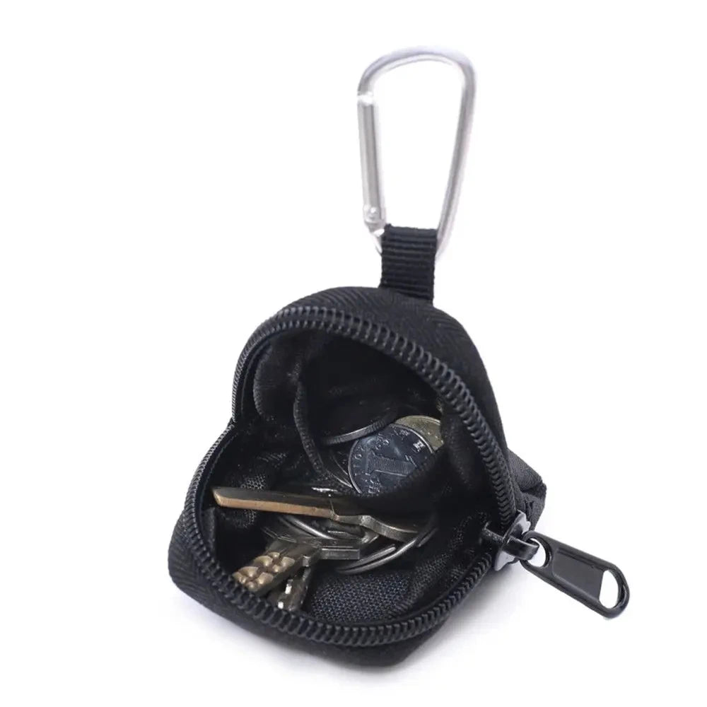 Tactical EDC Pouch Key & Coin Wallet – Outdoor Keychain Zipper Pocket Bag for Men
