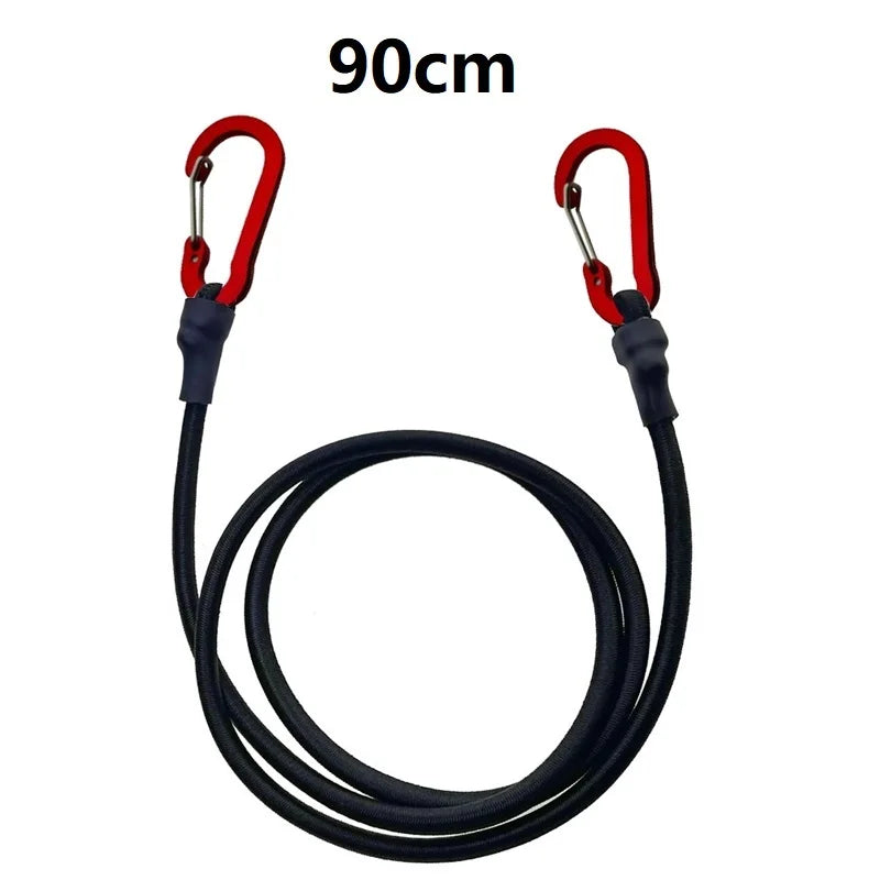 Heavy Duty Bungee Cord with Carabiner – Elastic Tie Strap for Camping, Luggage & Gear Securing