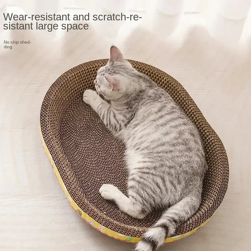 Corrugated Paper Cat Scratching Board – Durable Furniture Protector & Claw Toy