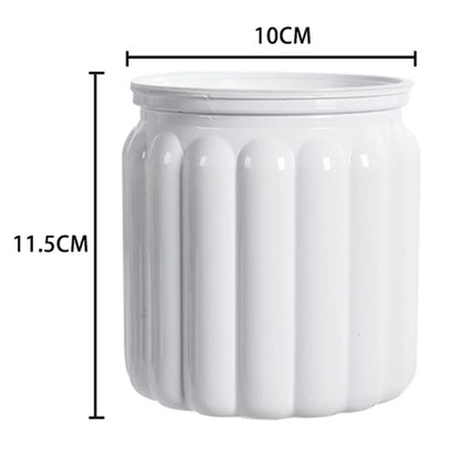 Mini Self Watering Flower Pot Fish Tank Transparent Plastic Plant Pots Self Watering Planter Pot Vase For Home Decoration