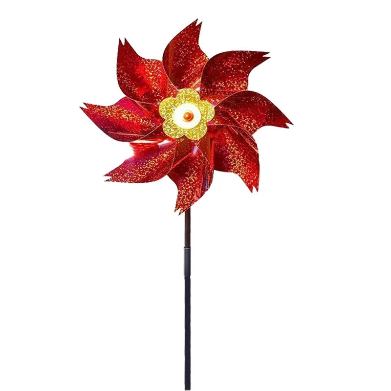 Bird Repeller Pinwheels Reflective Sparkly Scarecrow Pinwheel Windmill Spinner Garden Lawn Yard Decor Keep Birds Away Repellent