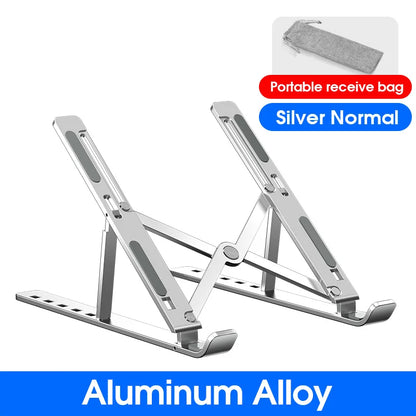 Macbook Laptop Stand Folding Adjustable Aluminum Computer Pc Tablet Stand Notebook Tablelaptop Holder Heat Dissipation