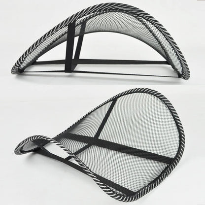 Mesh Lumbar Back Support Cushion – Massage Chair Pad for Car, Office, and Home Seating Comfort