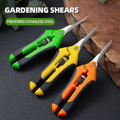 AIRAJ 7-Inch Pruning Scissors – Garden Shears for Bonsai, Fruit, and Weeds