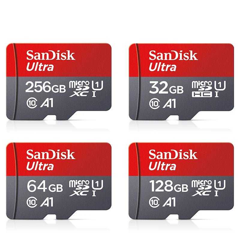 Ultra MicroSD Memory Card – 32GB, 64GB, 128GB, 256GB & 512GB Class 10 A1 Micro SD TF Flash Card for Phones