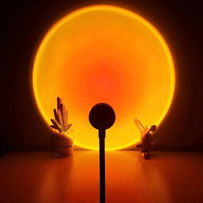 USB Sunset Ambiance Light – Portable Warm Glow Lamp for Aesthetic Room Decor, Photography & Mood Lighting
