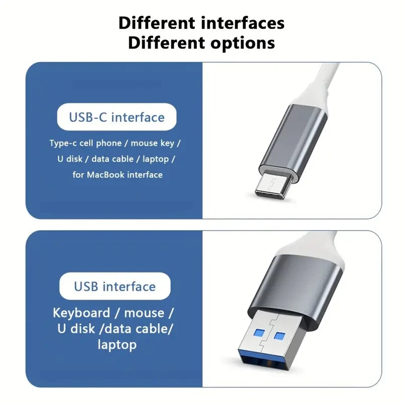 USB C HUB  Type C Extender 4 Port Splitter Adapter OTG Docking Station For Phone Macbook Pro 13 15 Air PC Laptop Computer Hub