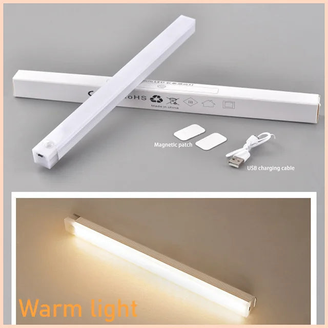 LED Bar Light Motion Sensor Night light Wireless Under Cabinet Lights For Kitchen Closet Cabinet Wardrobe Lighting Cabinet Light