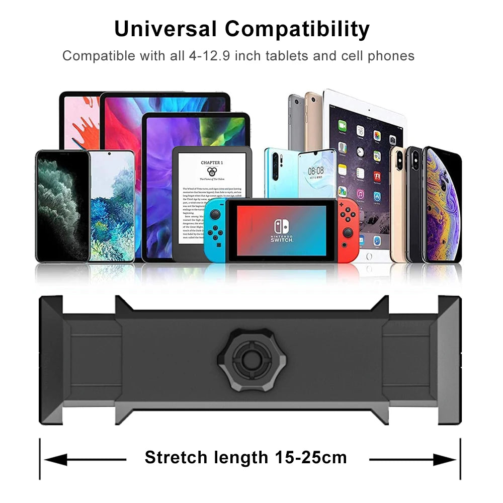 Tablet Stand Holder for Bed – Adjustable Rotatable Phone & Tablet Holder for 4-12.9" iPad Pro, Samsung Tab, Xiaomi Pad with Long Flexible Arm