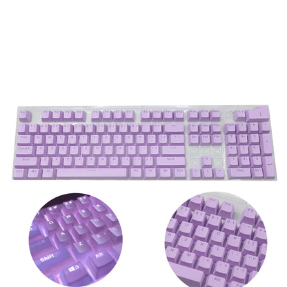104pcs Universal Mechanical Keyboard Keycaps – Ergonomic Blank ABS Keycaps for Cherry MX Backlit Mechanical Keyboards