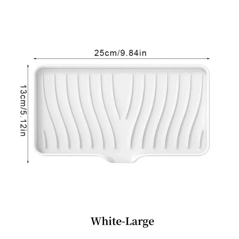 Silicone Drain Soap Box – Anti-Slip Sink Tray for Kitchen or Bathroom
