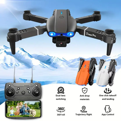 KBDFA E99Pro Drone HD Professional 8K Dual Camera WIFI FPV Quadcopter – Foldable Aerial Photography Drone