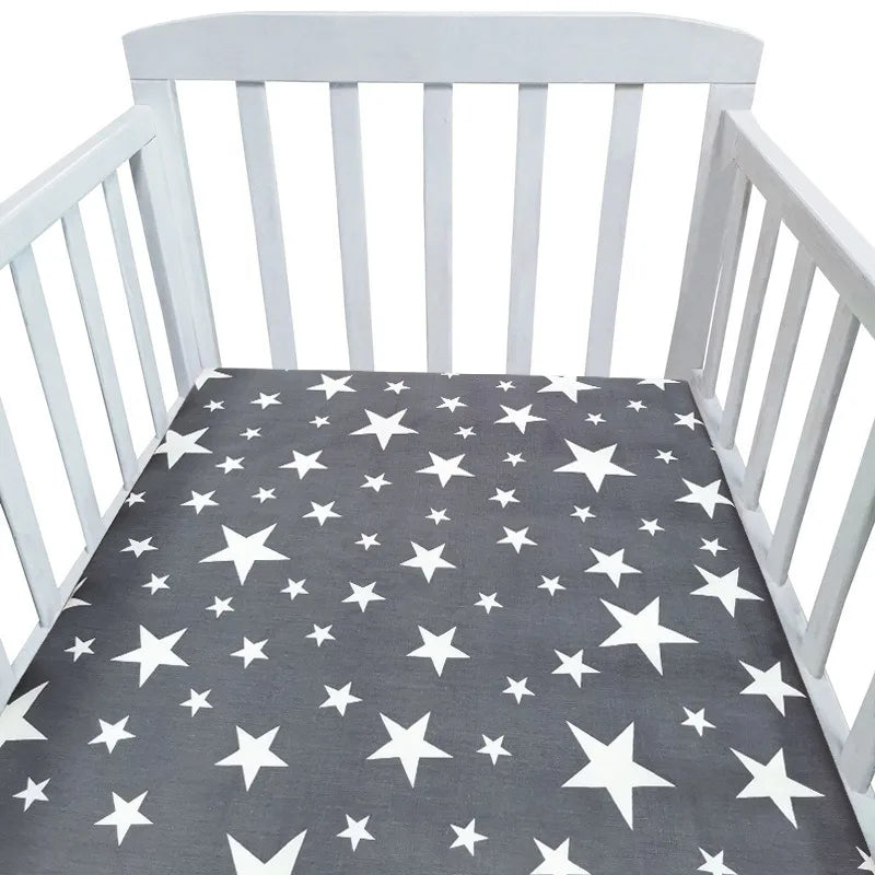Fitted Bassinet Mattress Cover – Soft Crib Sheet for Newborns (90×50×5cm or 140×70×5cm)