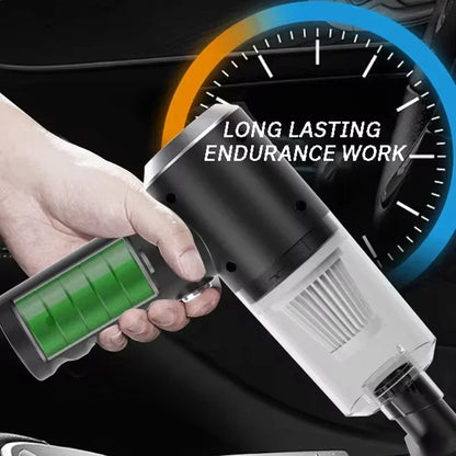 USB Rechargeable Handheld Vacuum Cleaner – Compact Car & Home Vacuum with High-Power Suction and Automatic Operation