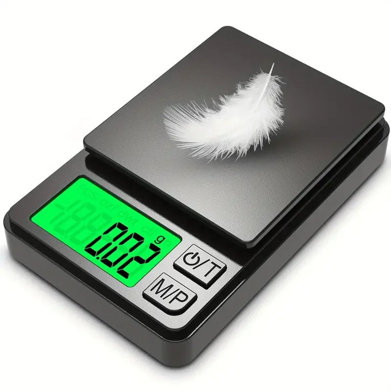 Precision Pocket Digital Scale – 1000g x 0.1g Mini Jewelry & Food Gram Scale with Backlit LCD