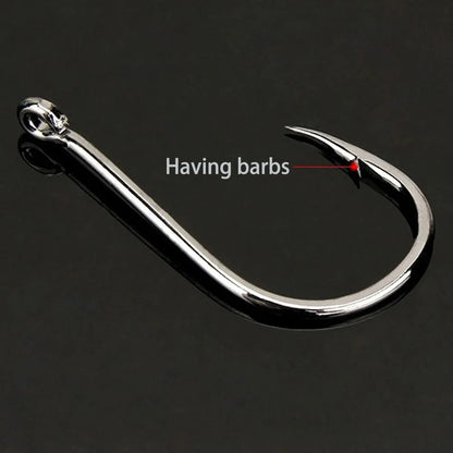 1000Pcs High Carbon Steel Barbed Fishing Hooks – Sharp & Durable Hook Set for Rock Fishing & Tackle Gear