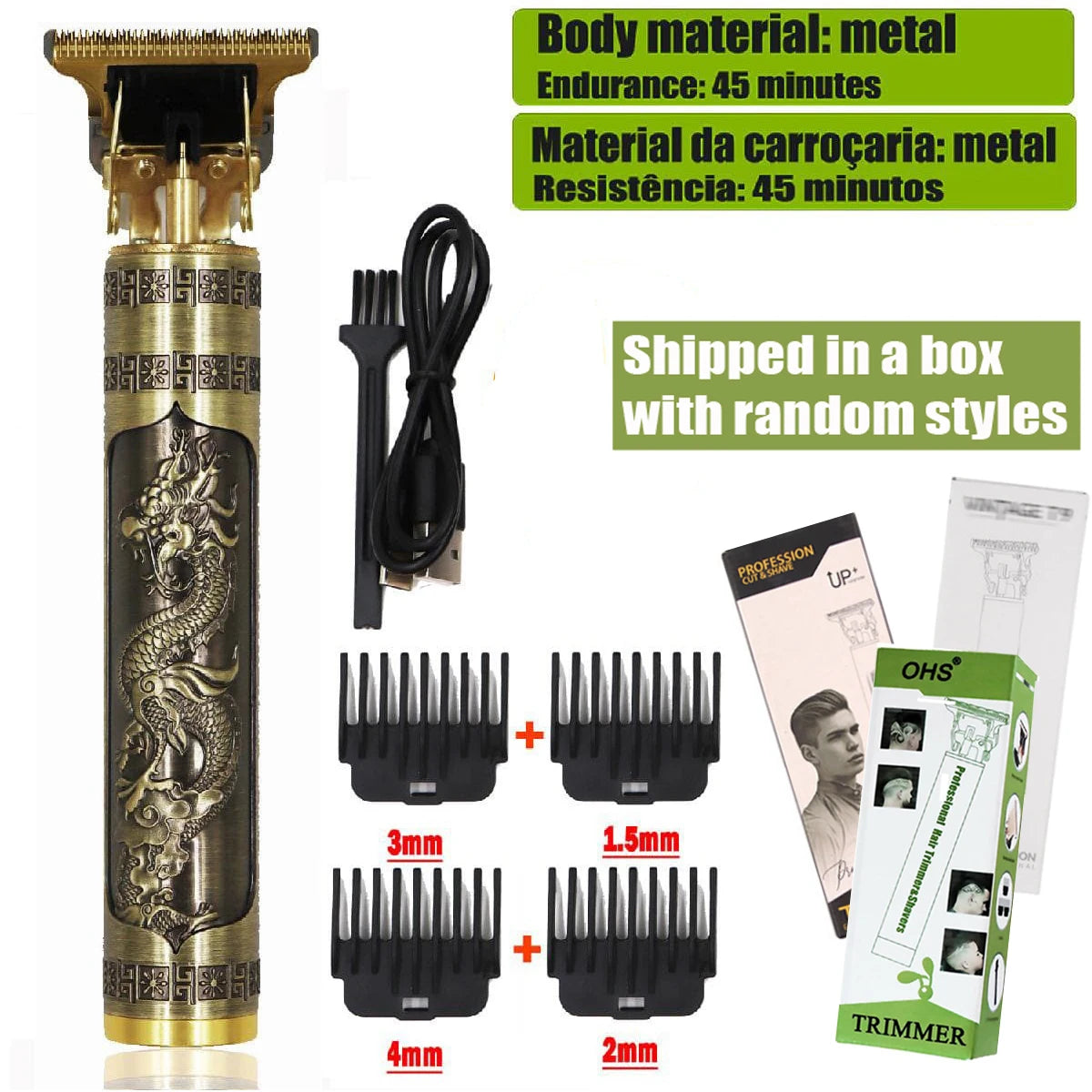 T9 Cordless Electric Hairber Shaver Hair Trimer Home Appliances Travel Barber Razors Shaving Machine for Men Trimmer Man