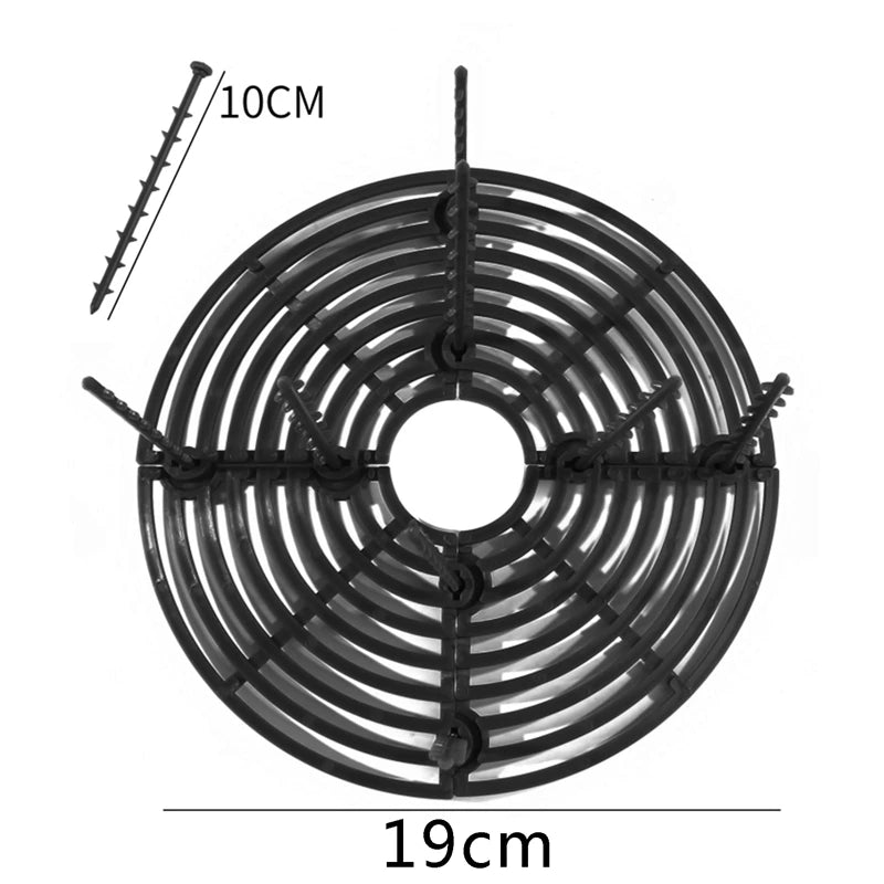 Plant Pot Soil Guard Grid – Plastic Cover with Nails to Prevent Pets & Soil Spillage