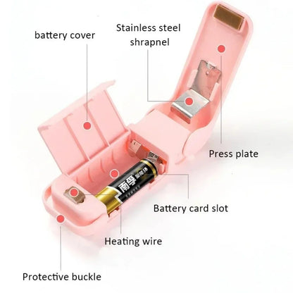 Mini Heat Bag Packaging Sealer Portable Plastic Bag Clip Sealing Machine Food Storage Seal Snack Sealing Kitchen Gadgets