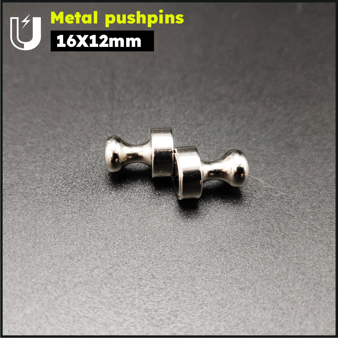 Super Strong Neodymium Magnetic Pushpins – Magnetic Thumbtacks for Refrigerator & Whiteboard