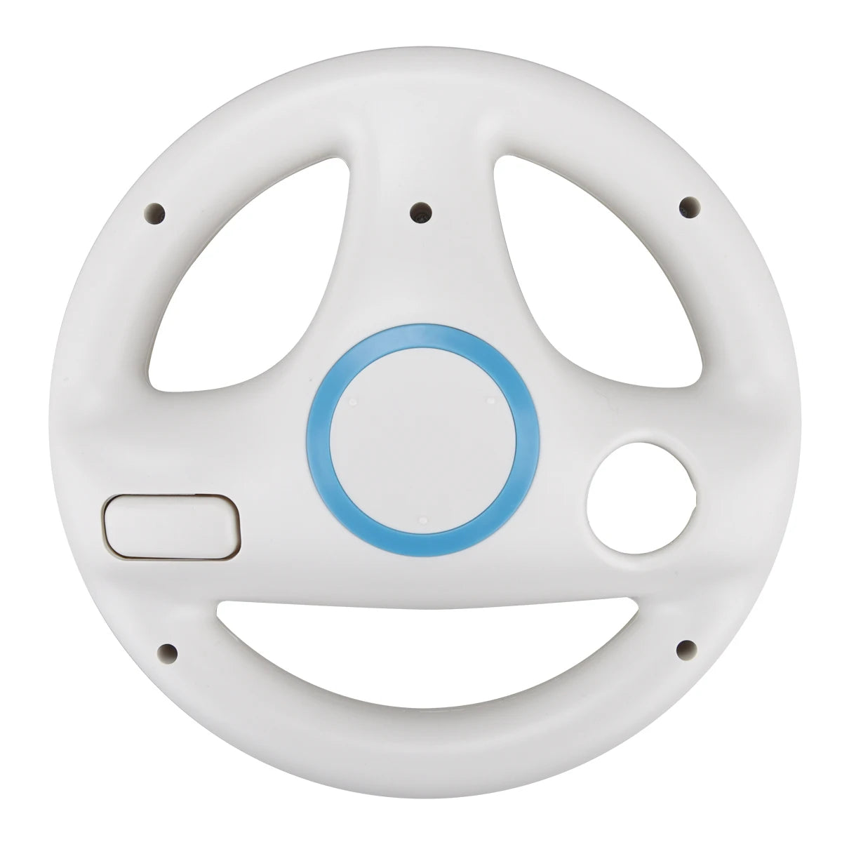 Steering Wheel for Nintendo Wii Remote Controller – Black & White Racing Wheel for Mario Kart and Wii Racing Games