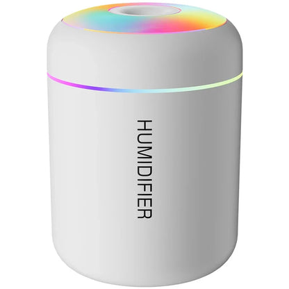 180ML USB Mini Air Humidifier – Electric Aroma Diffuser & Essential Oil Mist Maker for Car, Bedroom & Home