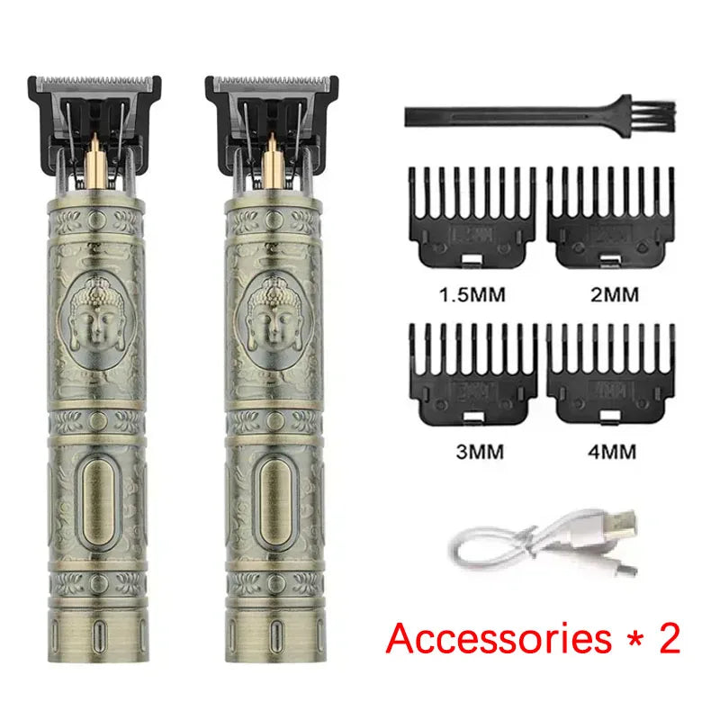 Vintage T9 Hair Clipper Beard Shaving Body Hair Trimmer Clippers Electric Men Haircut Machine 0mm Barber Shaver