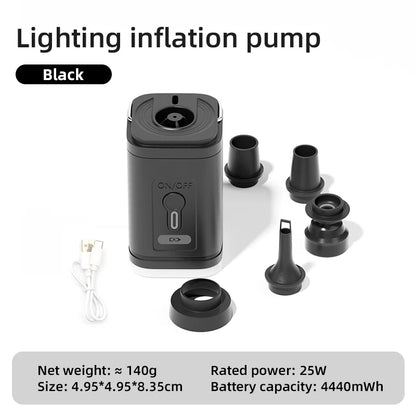 Electric Air Pump Portable Wireless Air Compressor Inflator/Deflator Pumps For Inflatable Cushions Air Beds Boat Swimming Ring