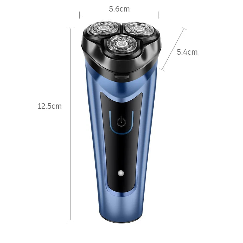 USB Electric Shaver for Men – Rechargeable Waterproof Razor with 4D Floating Blade & Long Battery Life