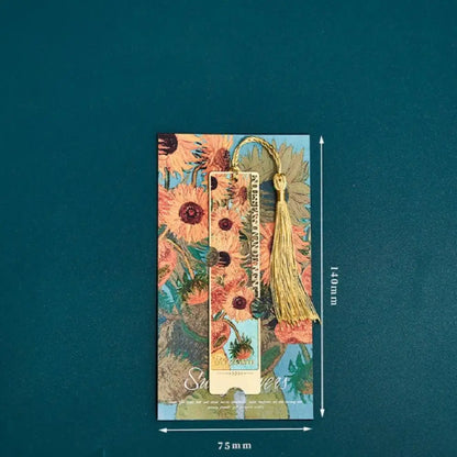 Aesthetic Floral Metal Bookmark – Hollow Brass Book Page Clip for Students & Readers