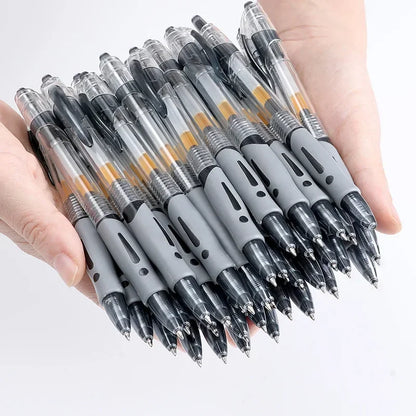 13/30pcs Retractable Gel Pens Set – Black, Red & Blue Ink Ballpoint Pens for School & Office Writing