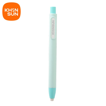 KHINSUN Press Retractable Pencil Eraser – Pen-Style Rubber Eraser for Clean Precision
