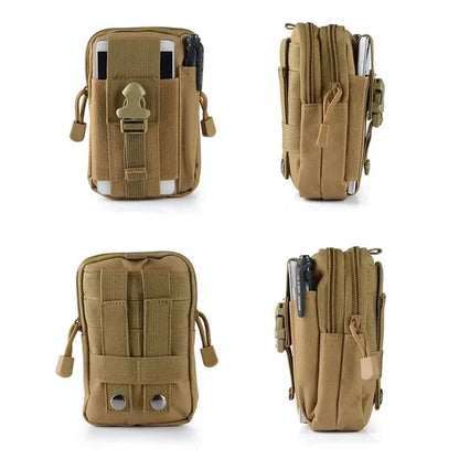 Multipurpose Molle Tactical Waist Bag – Outdoor Belt Pouch with Phone Case & EDC Organizer