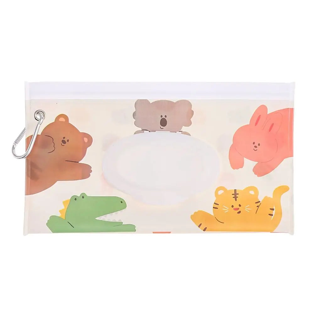 EVA Wet Wipes Bag – Portable Baby Wipes Pouch with Flip Cover & Snap-Strap Holder Case