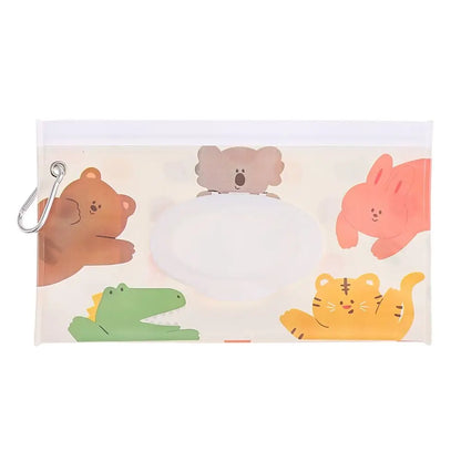 EVA Wet Wipes Bag – Portable Baby Wipes Pouch with Flip Cover & Snap-Strap Holder Case