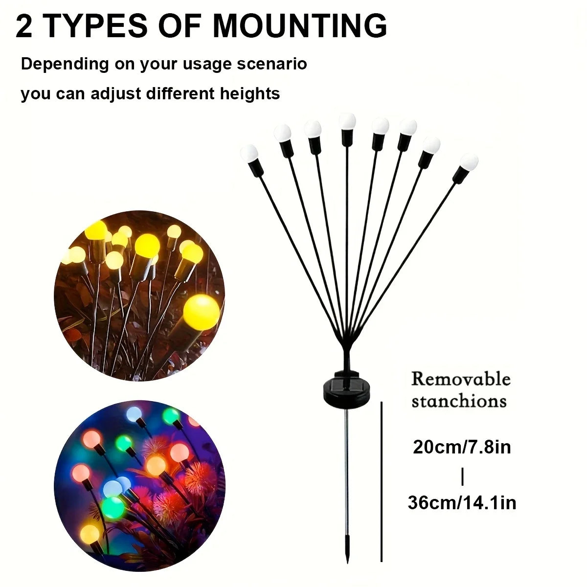 1pc Solar Firefly Lamp: Add A Magical Glow To Your, Or Party For Christmas, Halloween, Thanksgiving Easter gift Halloween Gift