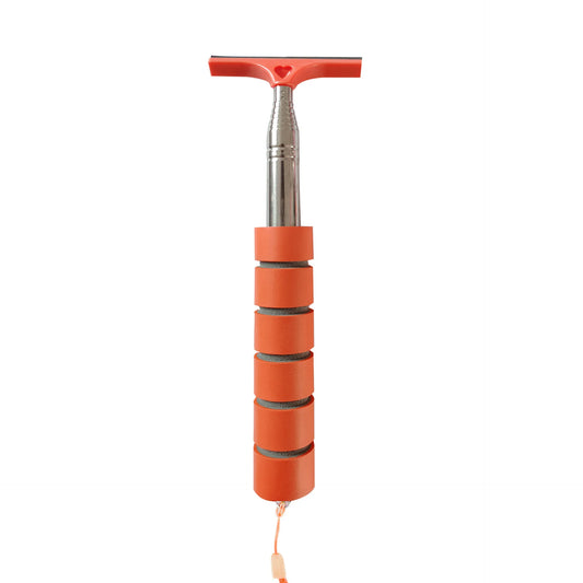 Telescopic Car Rearview Mirror Wiper with Stainless Steel Handle – Auto Glass Cleaning Tool