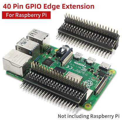 Raspberry Pi 40 Pin GPIO Extension Header Double Row Right Angle GPIO Edge Extension Connector for Pi 4B 3B+ 3B Zero 2 W