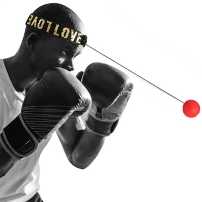 Muay Thai Boxing Speed Ball with Head Band – Reflex Trainer for Sanda & MMA Reaction Time Training