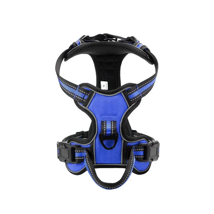 Adjustable Reflective Dog Harness – No-Pull, Breathable Pet Vest for Small to Large Dogs