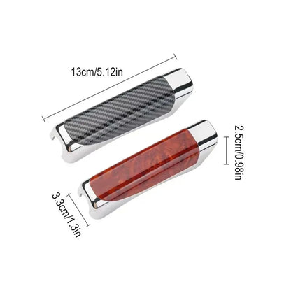Universal Car Handbrake Grips Hand Brake Cover Protection Cover Carbon Fiber Parking Brake Decoration Shelnterior Accessories