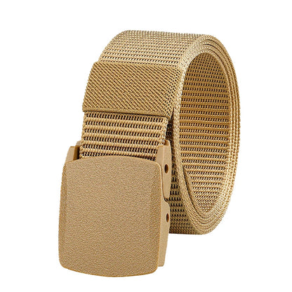 Casual Nylon Tactical Belt – Anti-Static, Durable, Quick-Release Buckle for Men & Women