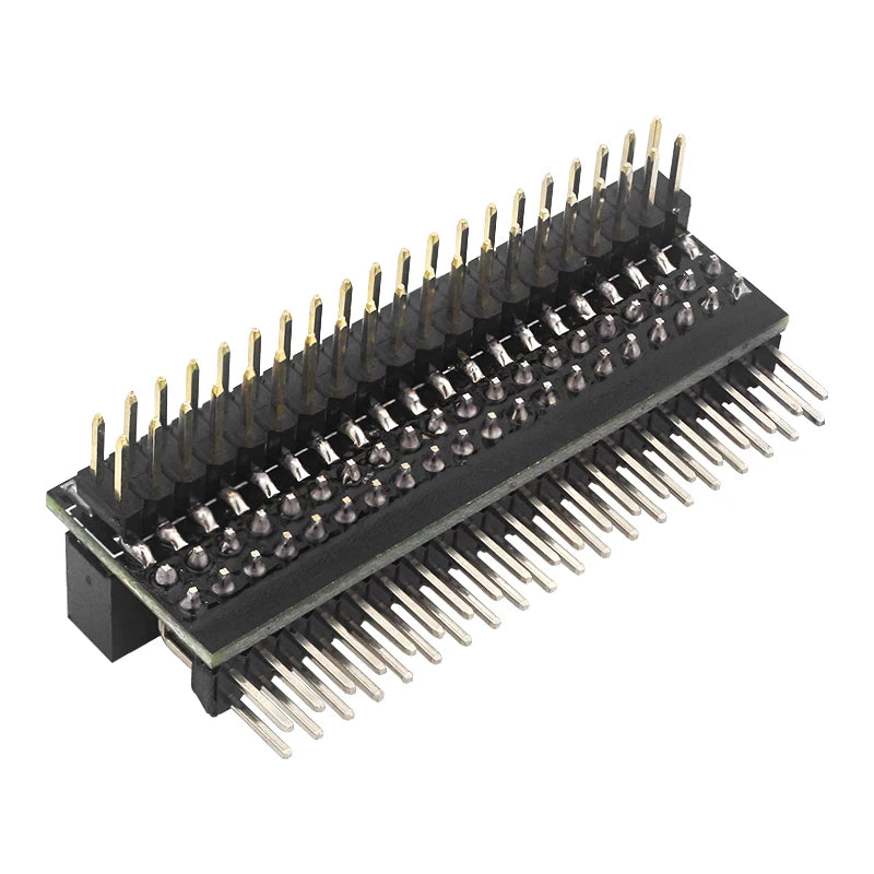Raspberry Pi 40 Pin GPIO Extension Header Double Row Right Angle GPIO Edge Extension Connector for Pi 4B 3B+ 3B Zero 2 W