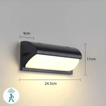 24W LED Outdoor Wall Light with Motion Sensor – Waterproof IP65 Garden Lamp for Pathways, Patios & Entrances