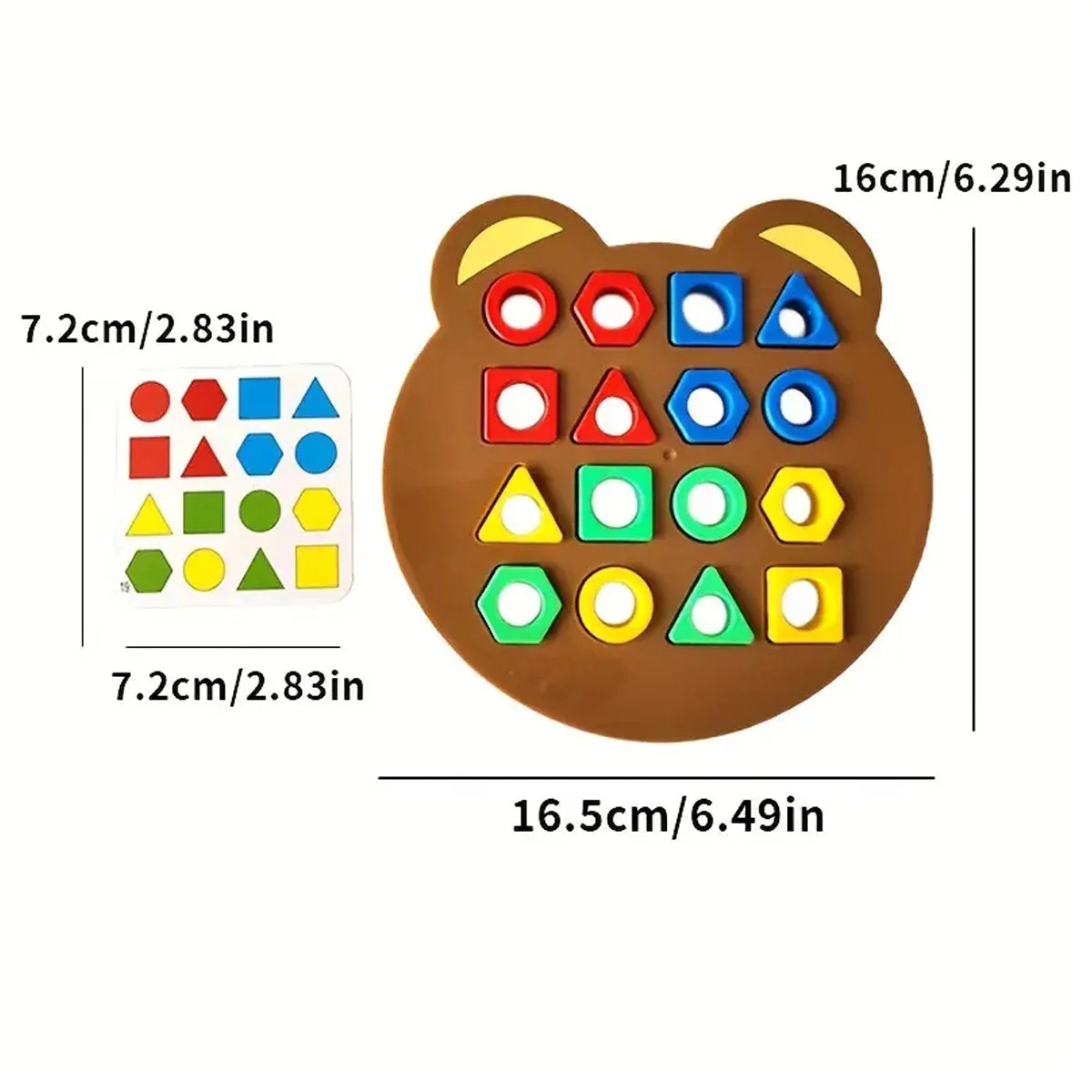 DIY 3D Geometric Puzzle – Montessori Color Matching Shape Game for Kids & Toddlers