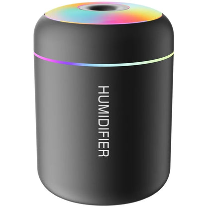 180ML USB Mini Air Humidifier – Electric Aroma Diffuser & Essential Oil Mist Maker for Car, Bedroom & Home