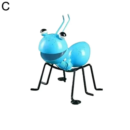 4/2pcs Iron Art Ant Statue Garden Decor Figure Stand Ant For Outdoor Yard Lawn Decoration Ant Sculpture Home Desktop Decor