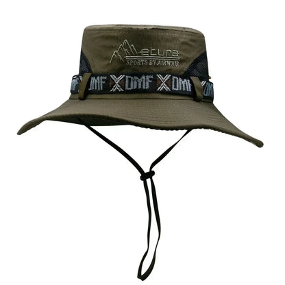 Men's Summer Bucket Hat – UV Protection Wide Brim Outdoor Safari Fishing Hiking Cap