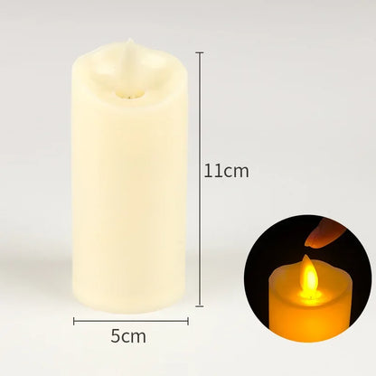 Flameless Flickering LED Candles – Battery‑Powered Safe Candle Lights for Events & Home Decor